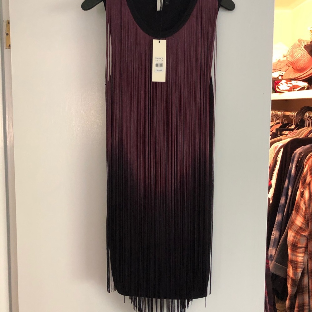 Topshop fringe dress